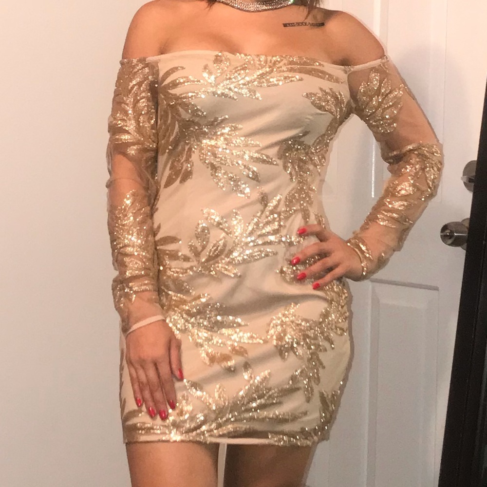 Level up 2020 Glam gold dress